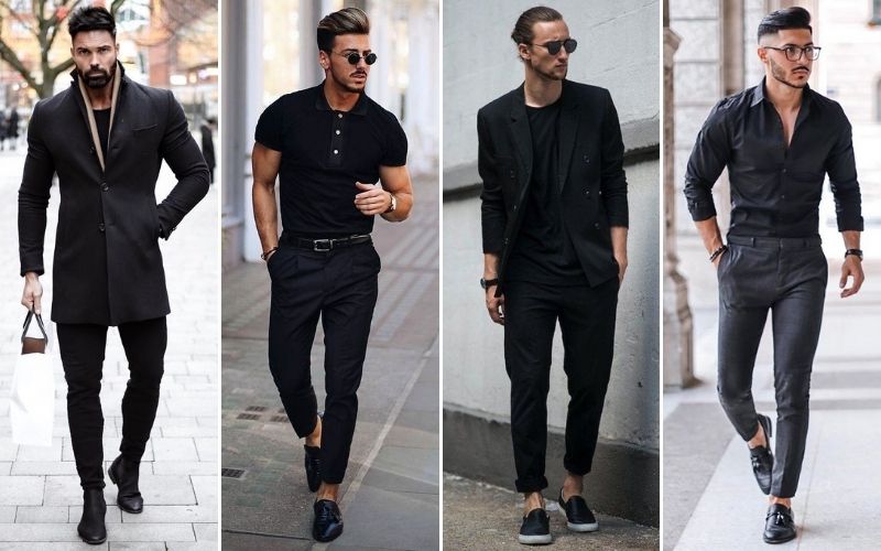 all black fashion for men