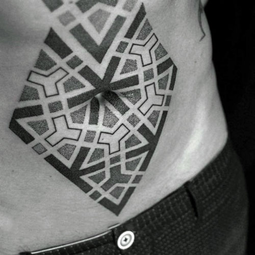 stomach tattoos for men