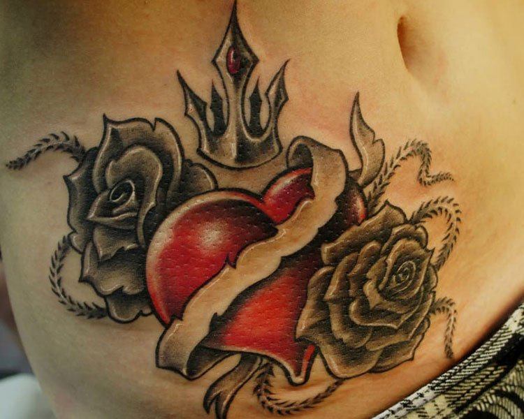 heart tattoos for men