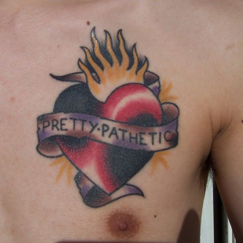 heart tattoos for men