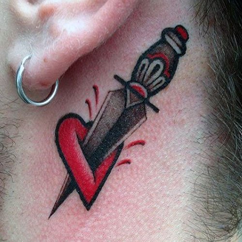 heart tattoos for men