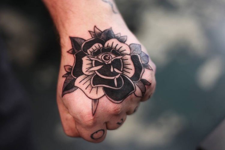 hand tattoos for men