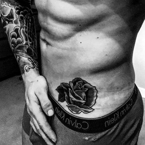 stomach tattoos for men