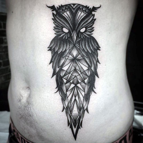 stomach tattoos for men