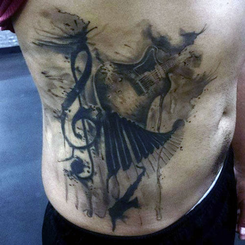 stomach tattoos for men