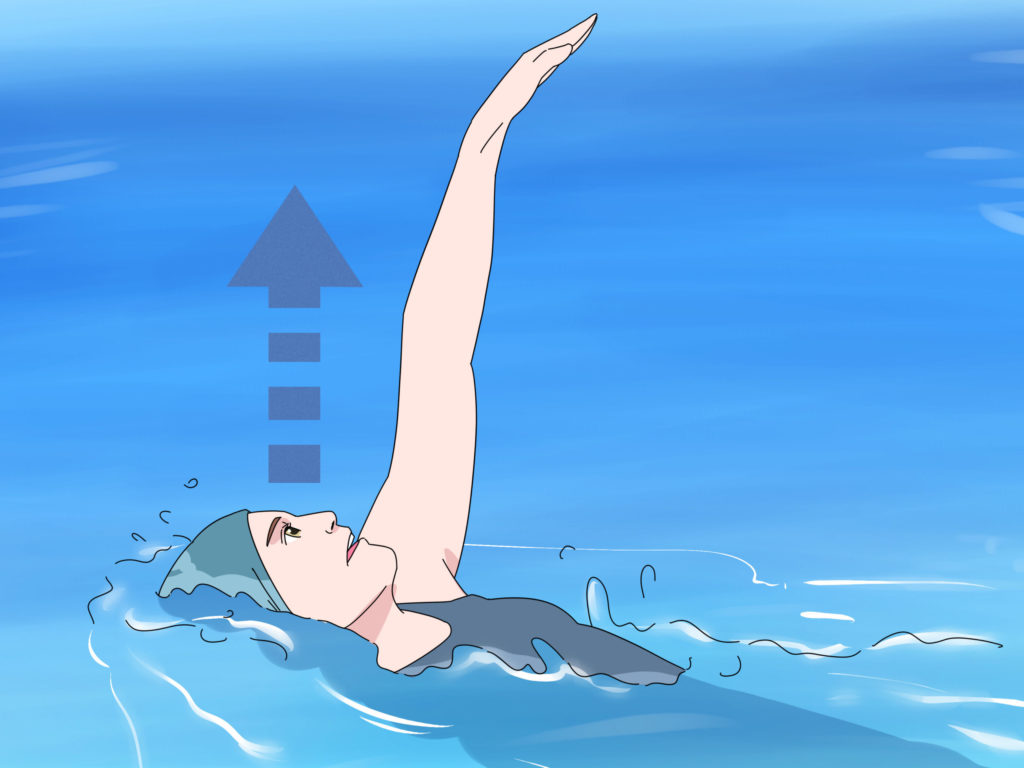 backstroke swimming style for men