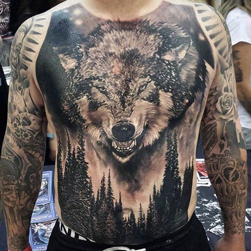 stomach tattoos for men