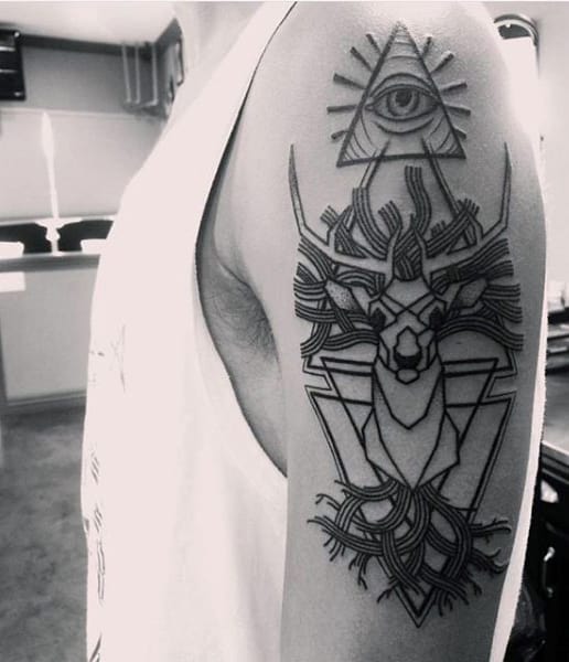 triangle tattoos ideas for men