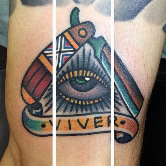 triangle tattoos ideas for men