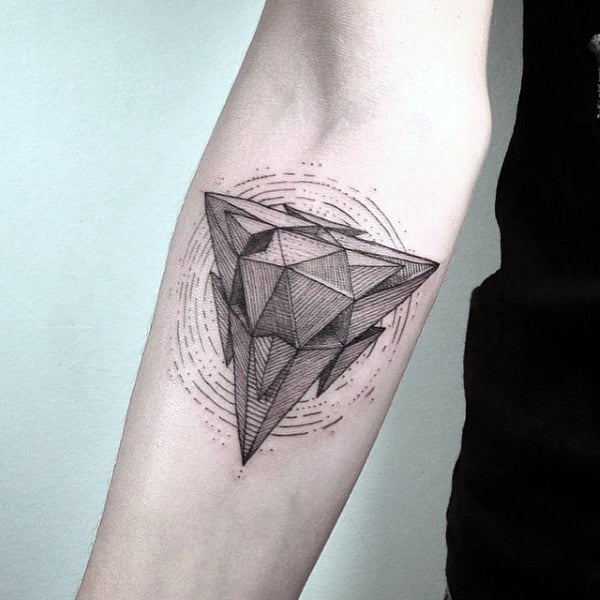 triangle tattoos ideas for men