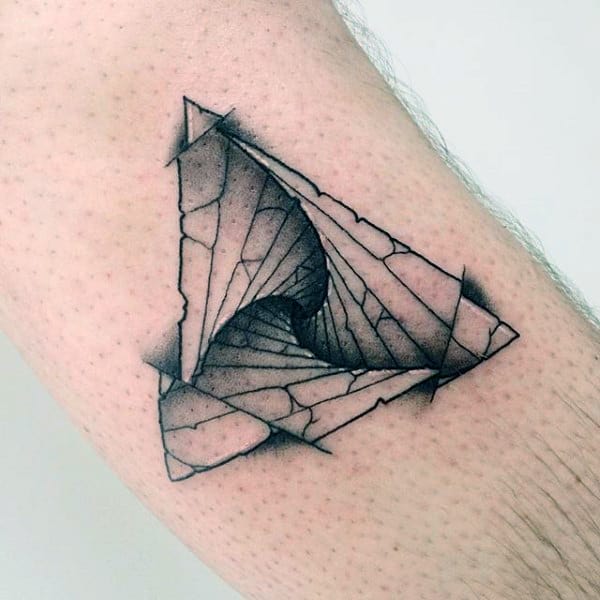 triangle tattoos ideas for men