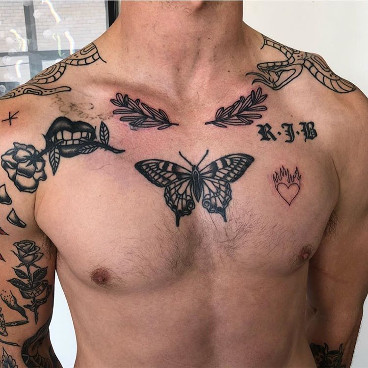 butterfly tattoos for men