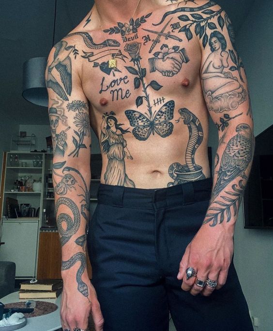 butterfly tattoos for men