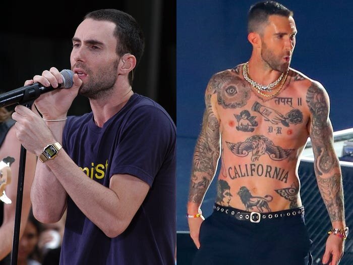 celebrities before and after getting tattoos