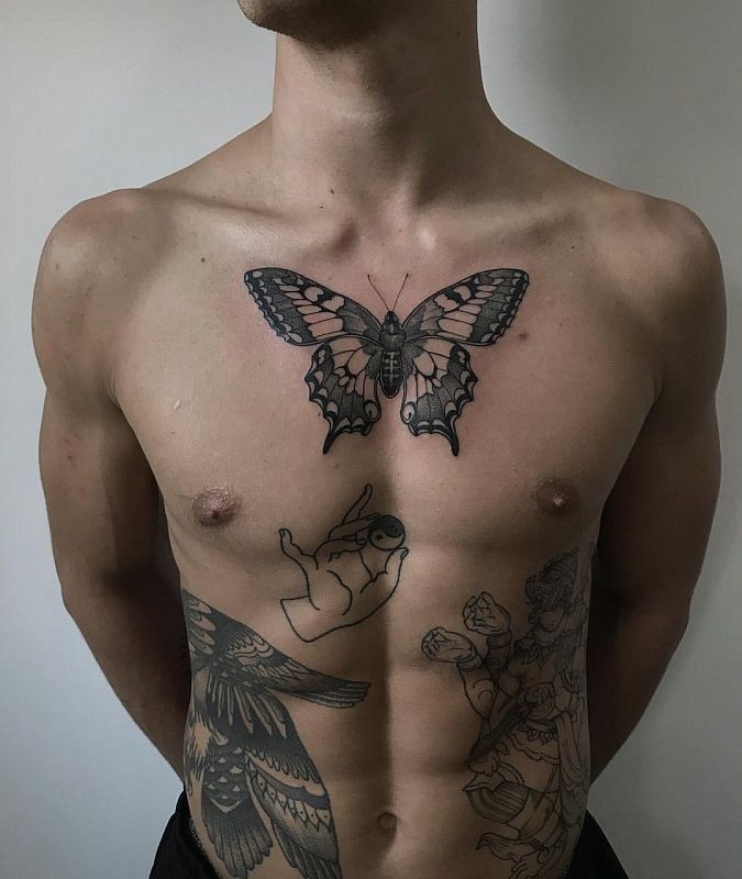 butterfly tattoos for men