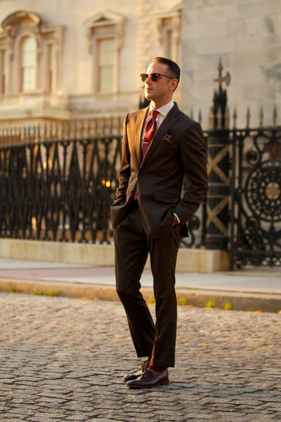 Dark Brown Suit