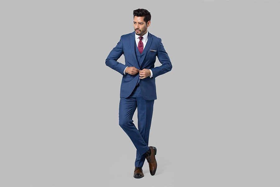 blue suit fashion for men