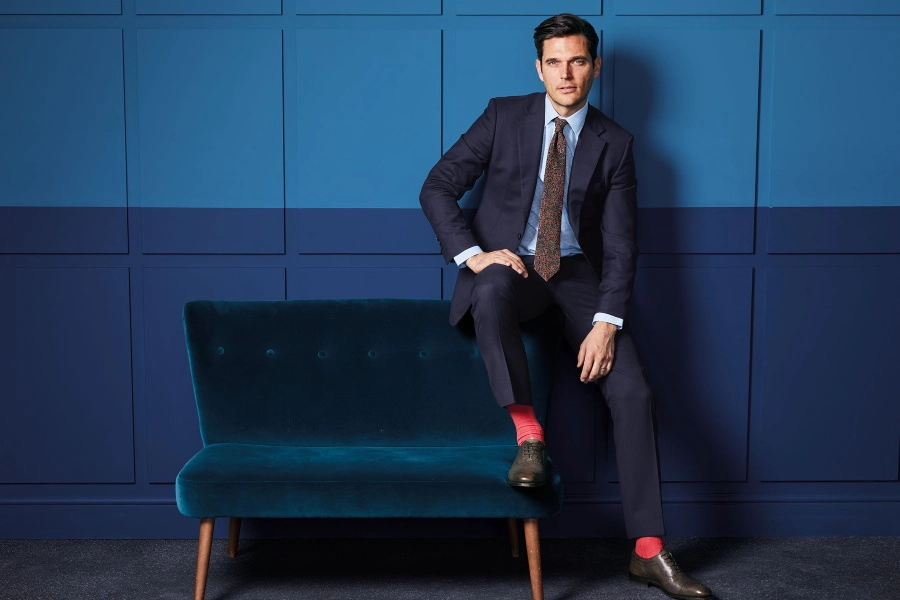 blue suit fashion for men