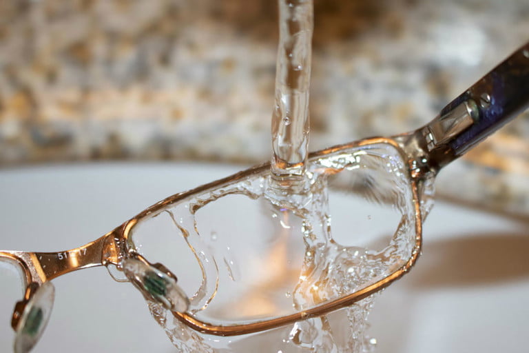 Rinse with water