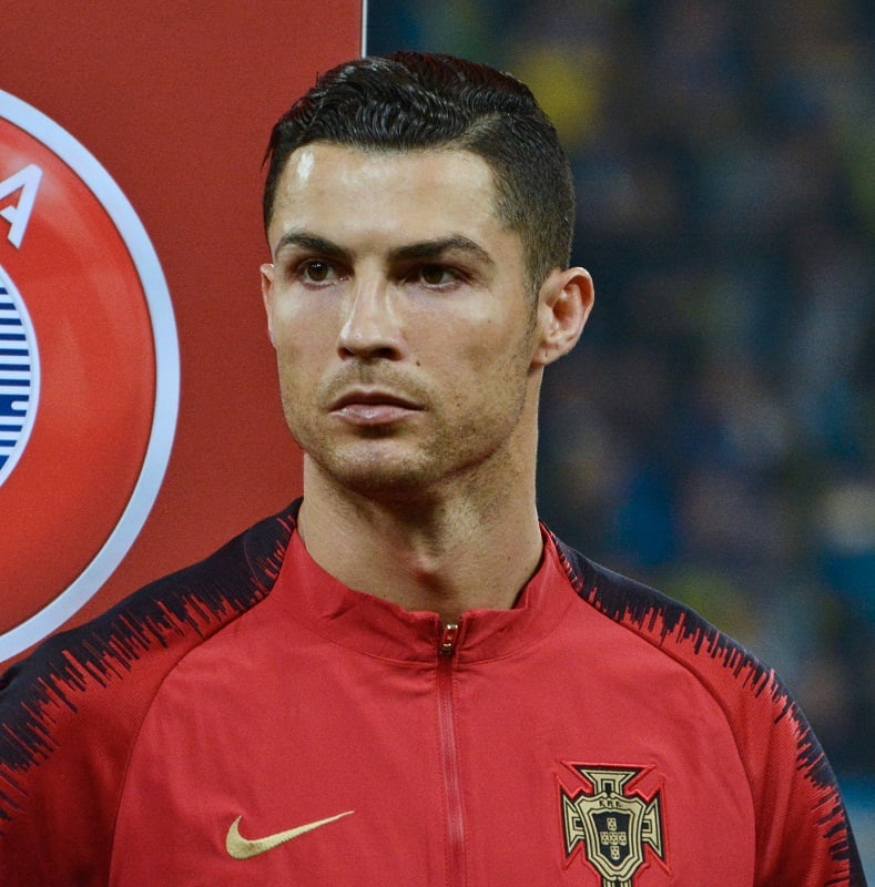 Slicked Back Hairstyle in Euro Qualifying Soccer Match