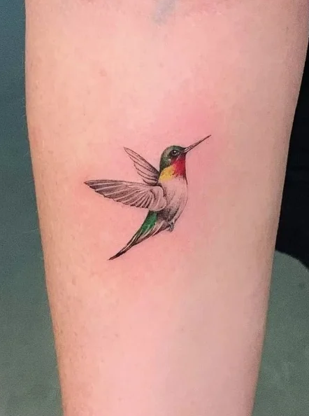 Delicate and Meaningful Hummingbird Tattoos for Men