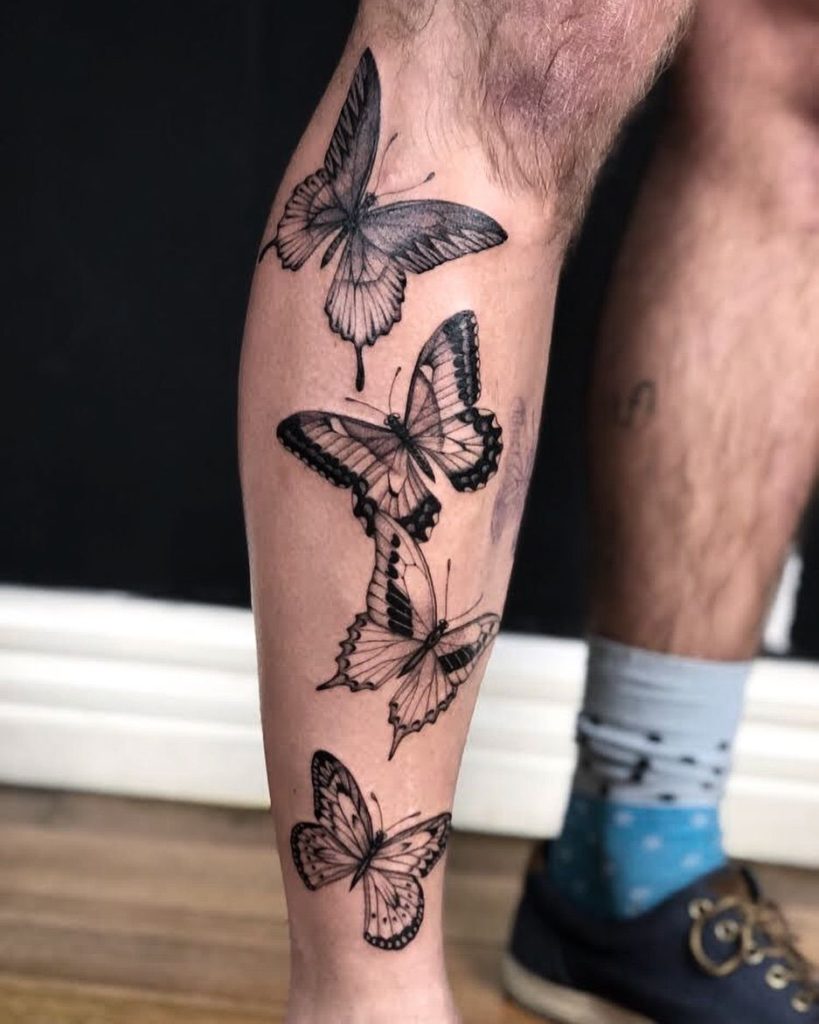 butterfly tattoos for men