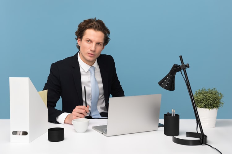 business man wearing suit