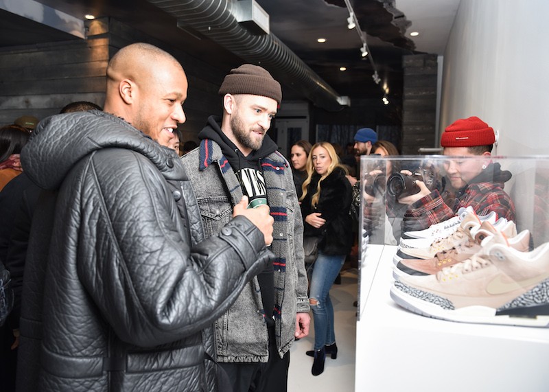 justin timberlake sneaker collections