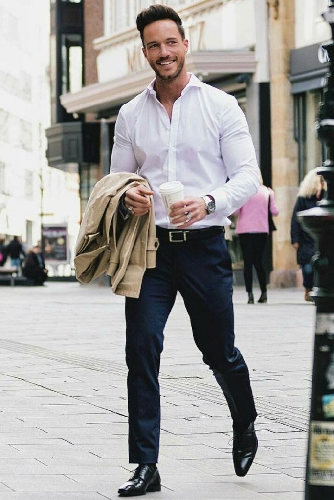navy chinos fashion for men