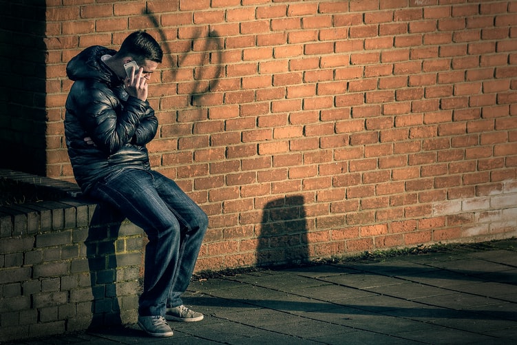 man making phone call