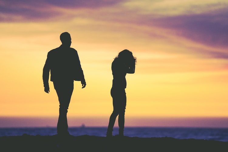 couple in sunset