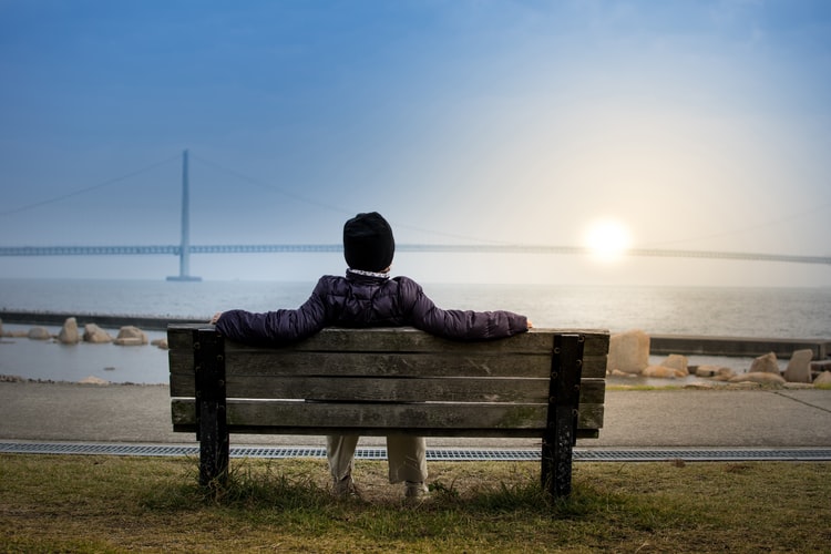 man resting