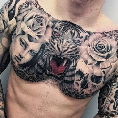 chest tattoos for men