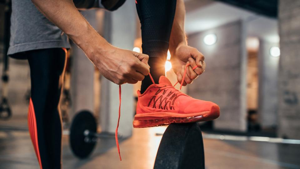 man and Gym Shoes