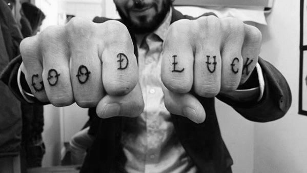 good luck tattoos designs for men