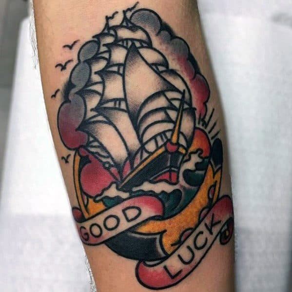 good luck tattoos designs for men