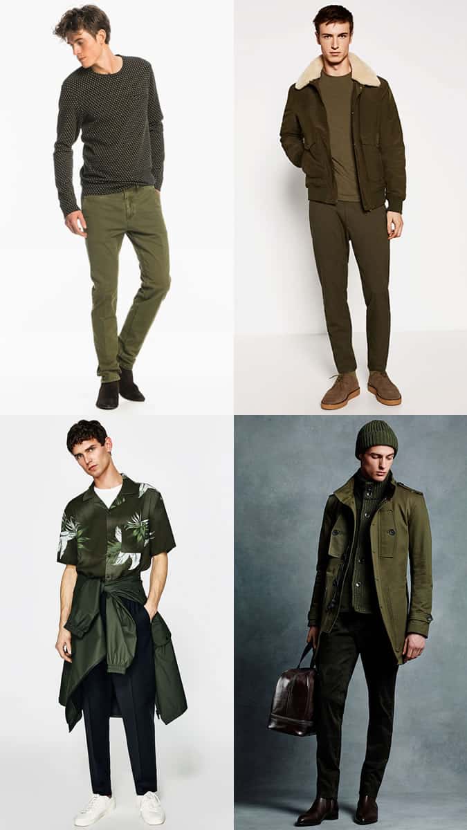 green fashion style for men