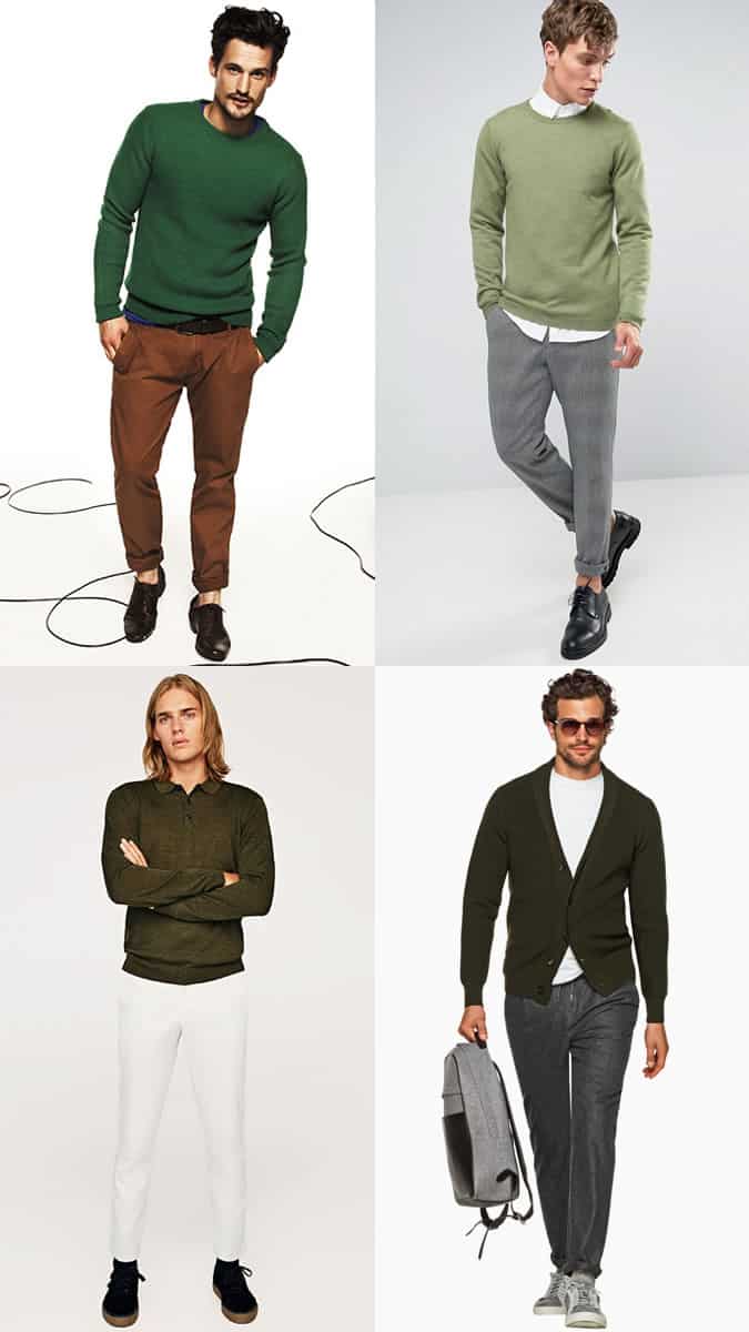 green fashion style for men
