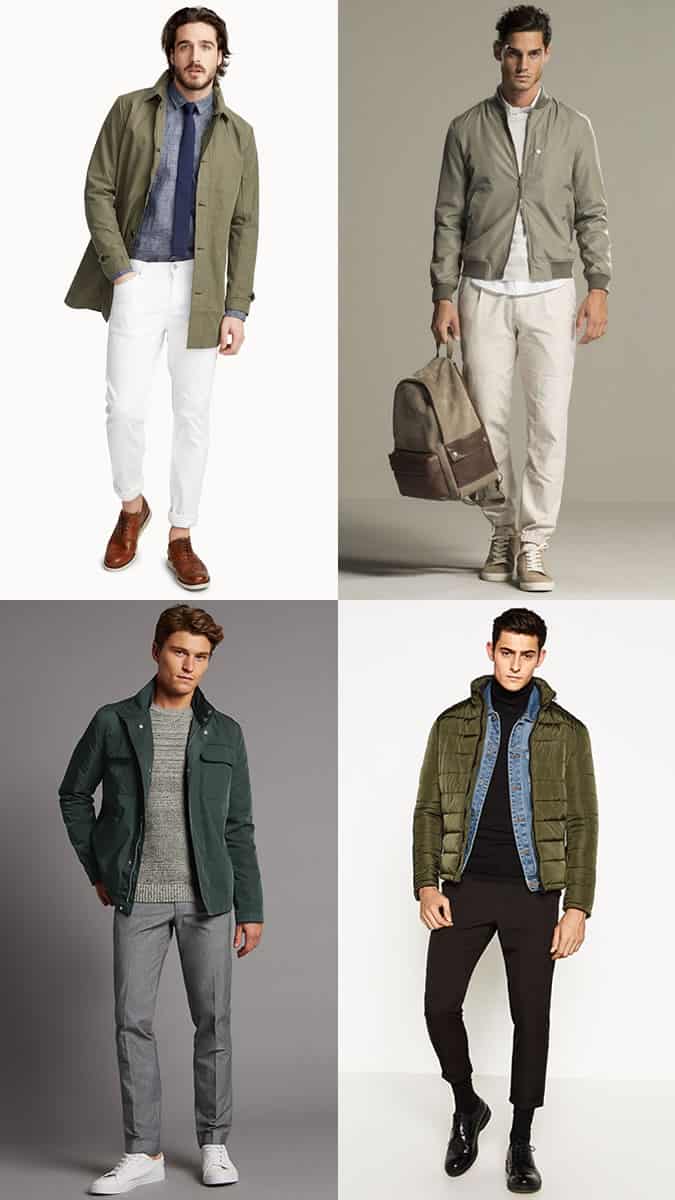 green fashion style for men