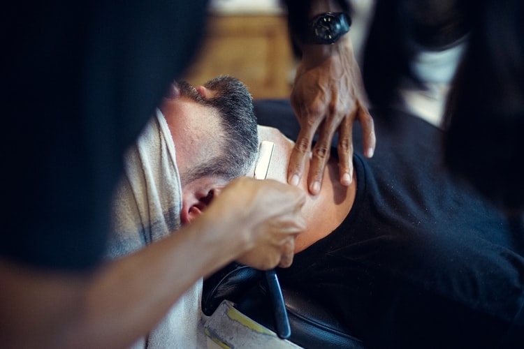 man maintaining facial hair