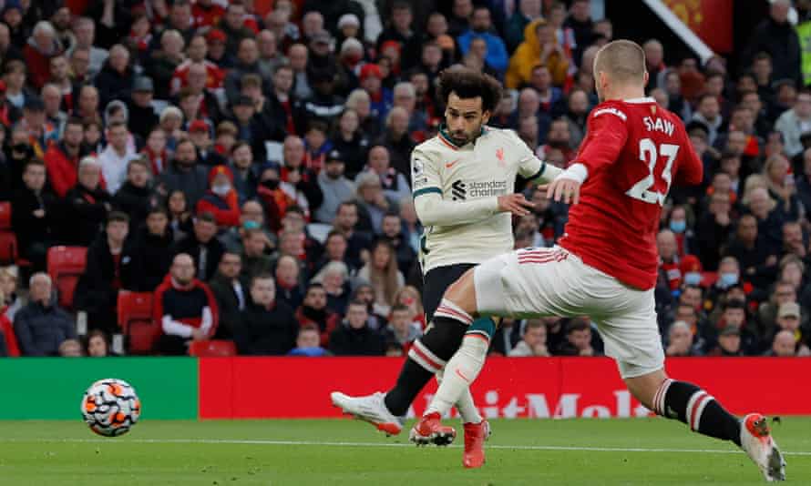 Manchester United against Liverpool