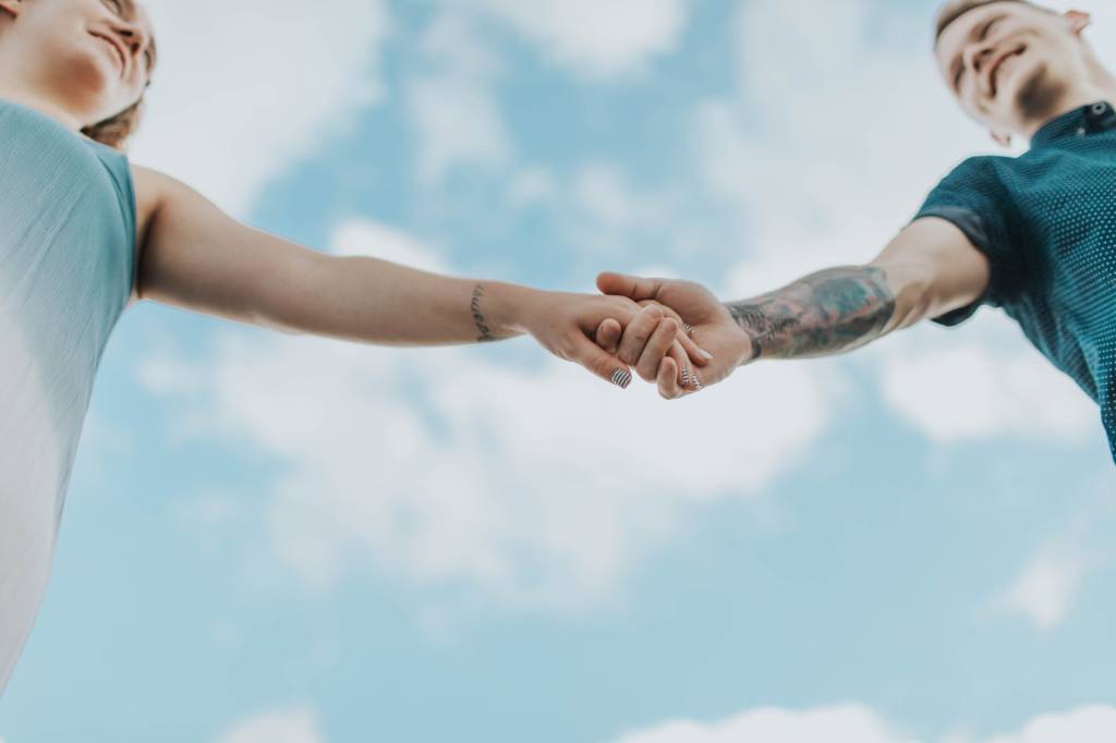 Couple Hand In Hand