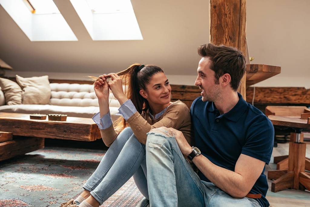 couple talking