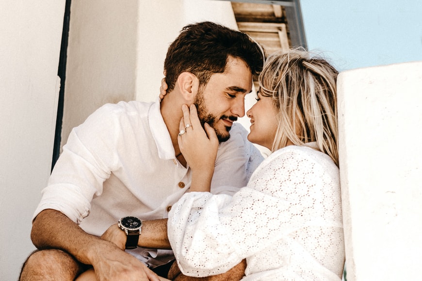 Couple sitting down