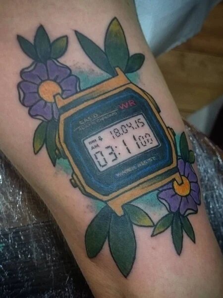 clock tattoos and their meanings for men