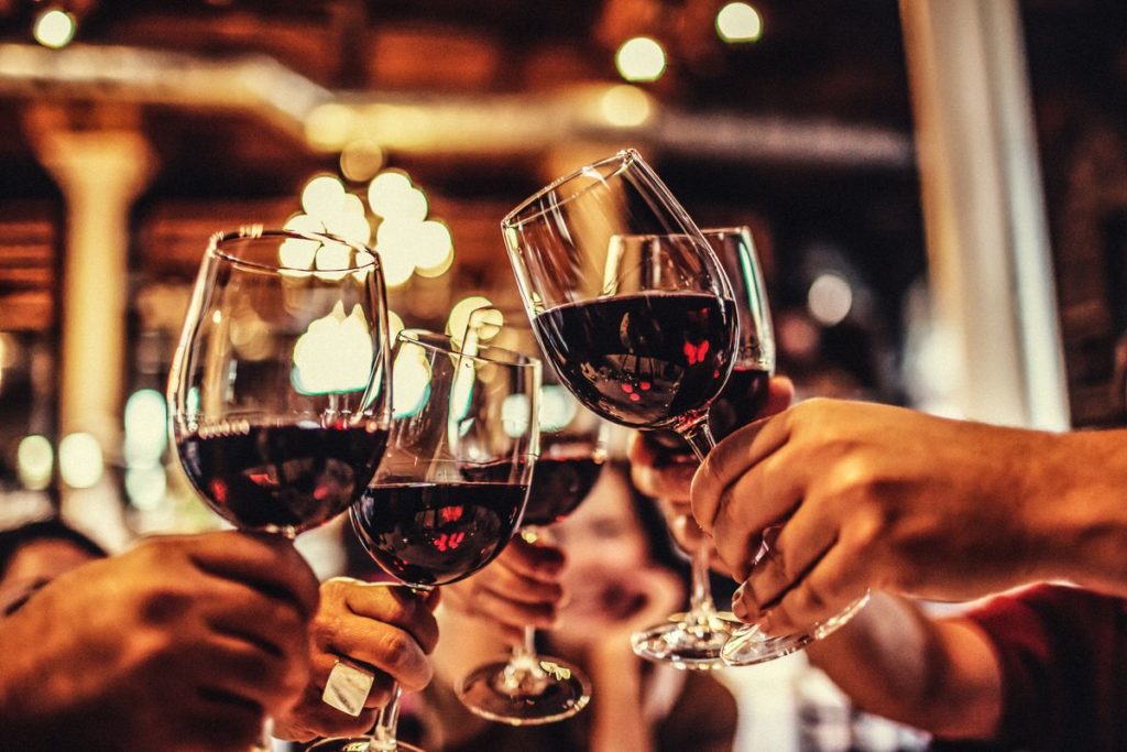 red wine glass