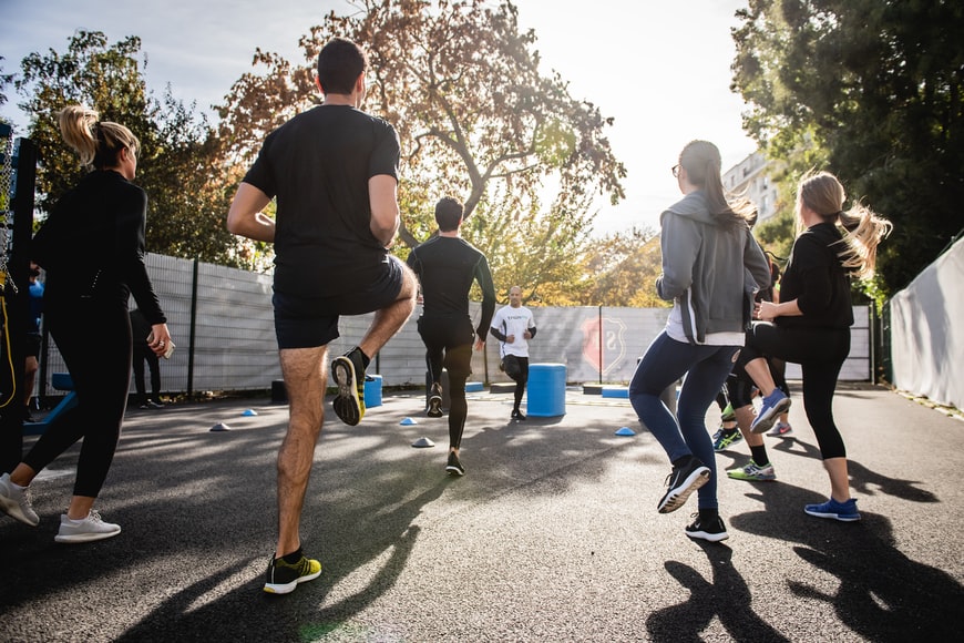 Group of People working out