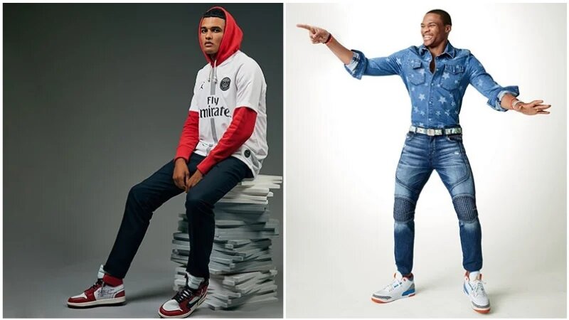 jordan fashion with jeans