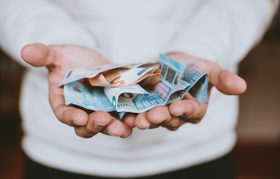 Money on Hands
