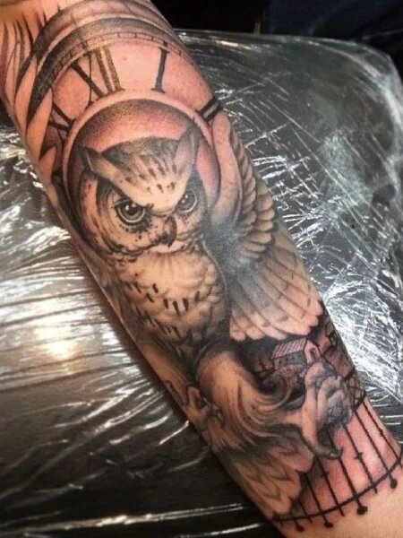 clock tattoos and their meanings for men